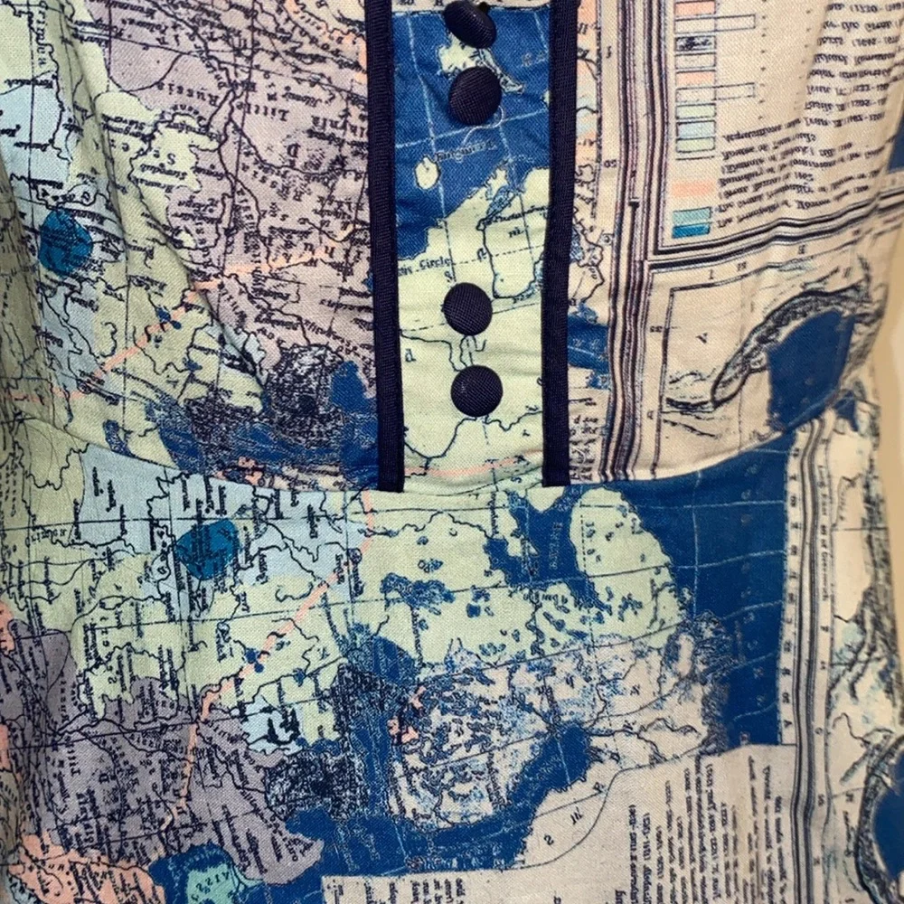 ModCloth Map Dress - Picture 3 of 6